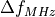 \Delta f_{MHz}